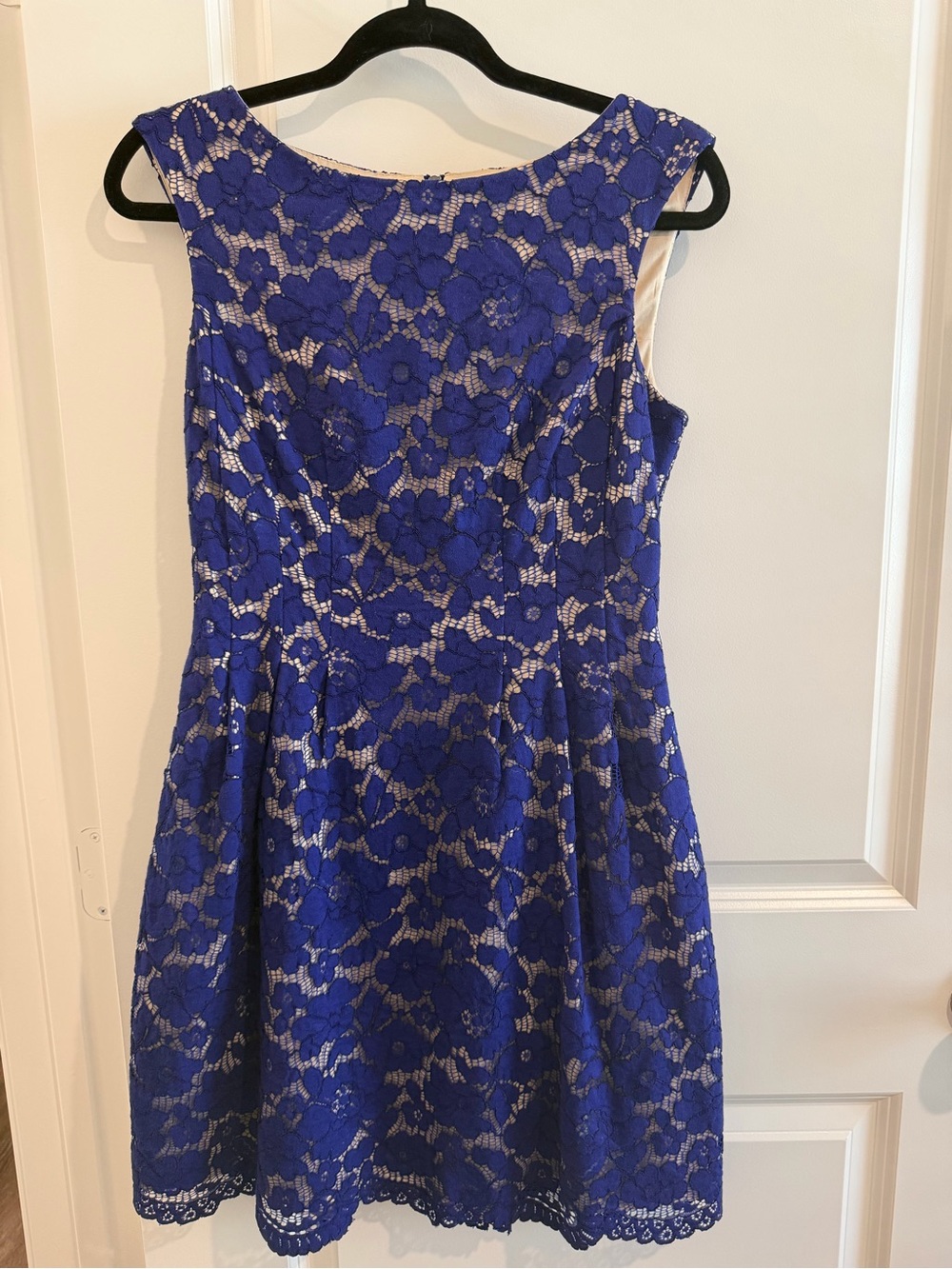 Vince Camuto Blue Lace Floral Dress